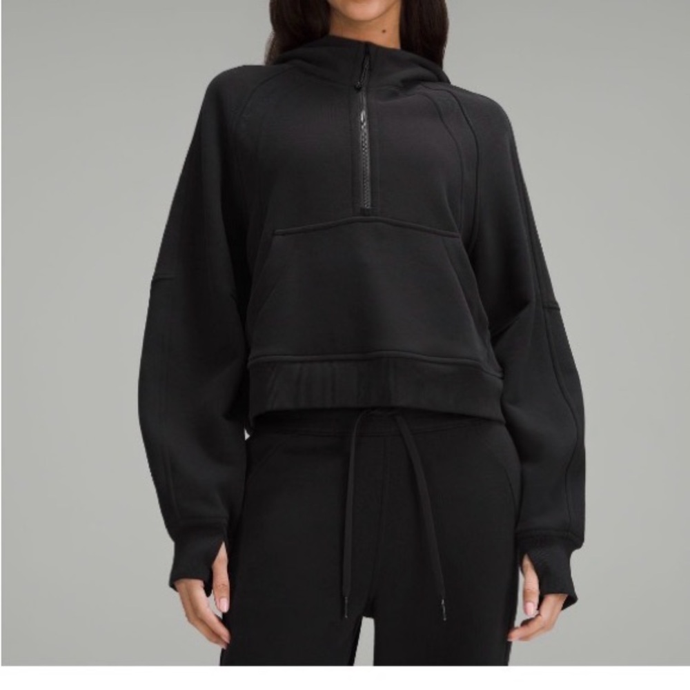 Lululemon Scuba Oversized half zip hoodie Black
